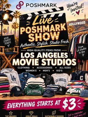 Los Angeles Movie Studio Wardrobe Auction! $3 starts!! 10/1/26